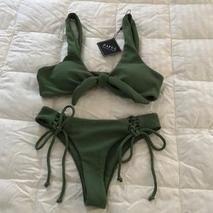 bikini set - ZAFUL GREEN